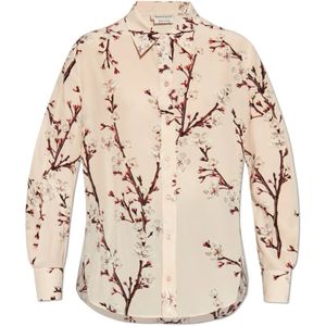 Alexander McQueen, Blouses & Shirts, Dames, Veelkleurig, S, Zijden overhemd