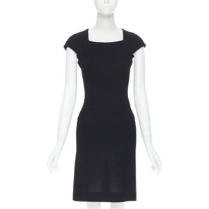 Yves Saint Laurent Vintage, Pre-owned, Dames, Zwart, S, Wol, Pre-owned Wool dresses
