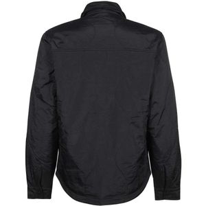 Les Deux, Jassen, Heren, Zwart, 2Xl, Nylon, Nylon Shirt Stijl Jas