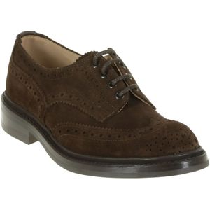 Tricker's, Schoenen, Heren, Bruin, 41 EU, Suède, Bourton schoenen