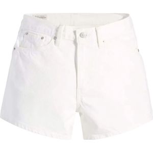 Levi's, Korte broeken, Dames, Wit, W28, Denim, Vintage-geïnspireerde Denim Shorts