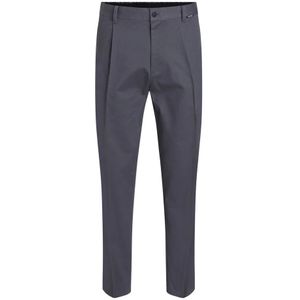 Calvin Klein, Broeken, Heren, Grijs, M, Katoen, Chino Broek Iron Gate Grijs Katoen