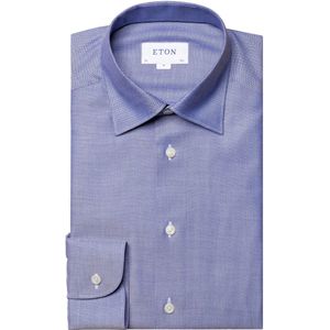 Eton, Overhemden, Heren, Blauw, M, Moderne Blauwe Knoopshirt