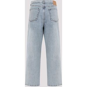 Magda Butrym, Jeans, Dames, Blauw, XS, Denim, Blauwe Denim Loose Fit Jeans