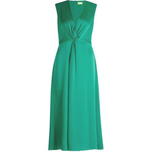 vera mont, Kleedjes, Dames, Groen, M, Elegant Cocktailjurk met V-hals