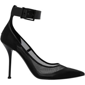 Alexander McQueen, Schoenen, Dames, Zwart, 37 EU, ‘Punk’ pumps