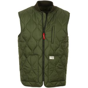 Fay, Gewatteerde Archief Gilet Jas Groen, Heren, Maat:S