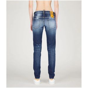 Dsquared2, Jeans, Dames, Blauw, S, Denim, Jennifer Dames Zwarte Jeans