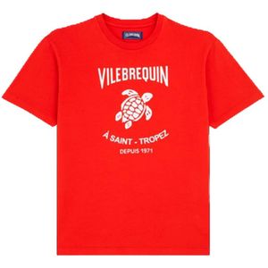 Vilebrequin, Tops, Heren, Rood, L, Rode T-shirts en Polos
