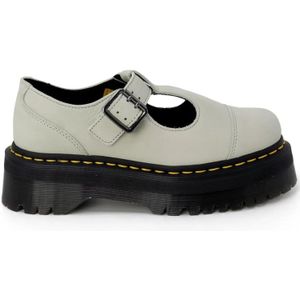 Dr. Martens, Groene Leren Instappers met Gesp/Strik Groen, Dames, Maat:37 EU