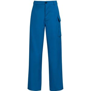 Marni, Broeken, Heren, Blauw, S, Wol, Teal tropische wollen broek met gereedschapszak