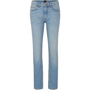 Hugo Boss, Jeans, Heren, Blauw, W34 L32, Katoen, Blauwe Slim Fit 5-Pocket Jeans