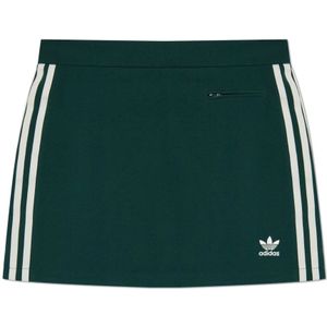 Adidas Originals, Rokken, Dames, Groen, 3Xs, Polyester, Rok met logo