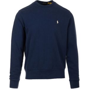 Ralph Lauren, Sweatshirts & Hoodies, Heren, Blauw, XL, Katoen, Blauwe Trui Lange Mouw Sweatshirt