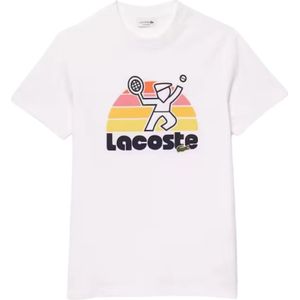 Lacoste, Tops, Heren, Wit, M, Casual Tee Shirt Th 8567