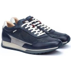 Pikolinos, Schoenen, Heren, Blauw, 40 EU, Leer, Sportieve en Elegante Sneakers