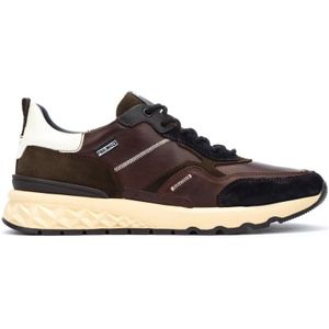 Pikolinos, Schoenen, Heren, Bruin, 43 EU, Leer, Bruine Leren Heren Sneaker