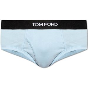 Tom Ford, Onderbroeken met logo Blauw, Heren, Maat:XL