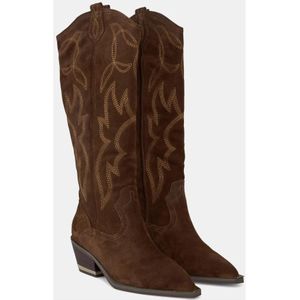 Alma EN Pena, Schoenen, Dames, Bruin, 36 EU, Leer, Cowboystijl laars