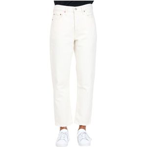 Levi's, Straight Jeans Wit, Dames, Maat:W27