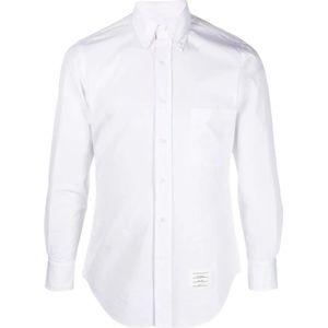 Thom Browne, Overhemden, Heren, Wit, XL, Katoen, Formal Shirts