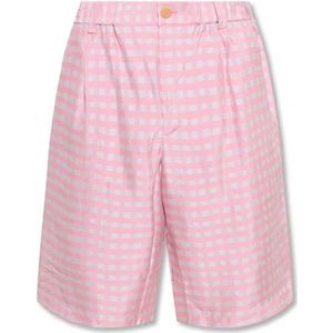 Jacquemus, Korte broeken, Heren, Roze, M, Katoen, Roze Shorts Ss 22 Elastische Taille