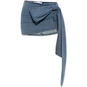 Blumarine, Denim rok Blauw, Dames, Maat:S