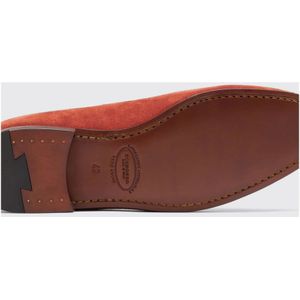 Scarosso, Schoenen, Heren, Rood, 40 EU, Suède, Rust Suède Tassel Loafers