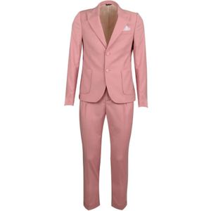 Daniele Alessandrini, Pakken, Heren, Roze, M, Polyester, Polyester Pak Set