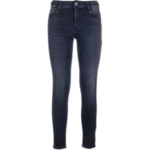 Fracomina, Push Up Skinny Jeans Zwart, Dames, Maat:W32