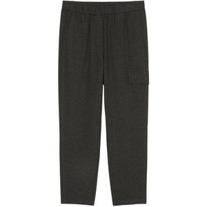 Marc O'Polo, Broeken, Dames, Grijs, 2Xs, Polyester, Pepita cargo joggpants tapered