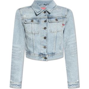 Diesel, ‘De-Slimmy-S’ spijkerjas Blauw, Dames, Maat:L