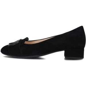 Gabor, Schoenen, Dames, Zwart, 39 EU, Suède, Zwarte Suède Pumps 323.1