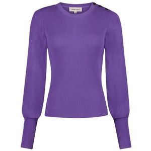 Fabienne Chapot, Truien, Dames, Paars, XL, Paarse Ballonmouw Pullover