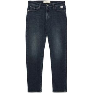 Roy Roger's, Jeans, Heren, Zwart, W32, Denim, Slim Fit Zwarte Denim Broek