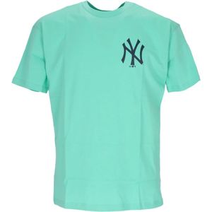 New Era, Tops, Heren, Groen, XL, Katoen, MLB League Essentials Oversized Tee