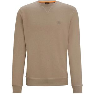 Hugo Boss, Sweatshirts & Hoodies, Heren, Bruin, L, Katoen, Bruine Casual Sweatshirt