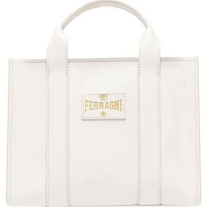 Chiara Ferragni Collection, Tassen, Dames, Wit, ONE Size, Witte Chiara Ferragni Tas