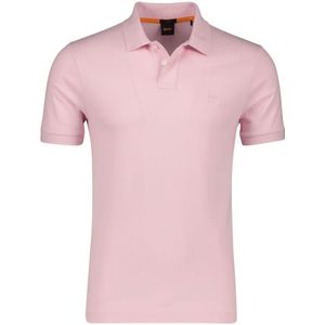 Hugo Boss, Tops, Heren, Roze, 3Xl, Katoen, Roze Polo Shirt met korte mouwen