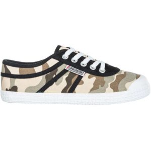 Kawasaki, Schoenen, Heren, Veelkleurig, 38 EU, Suède, Camouflage Canvas Sneakers