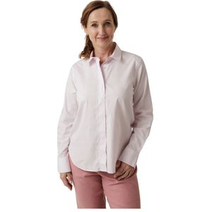 Closed, Lichtroze Blouse met Kraag en Lange Mouwen Roze, Dames, Maat:M