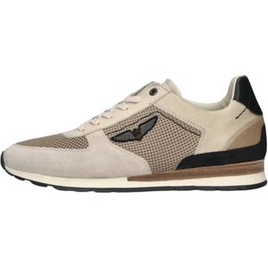 PME Legend, Schoenen, Heren, Beige, 41 EU, Suède, Beige Lage Sneakers Lockplate