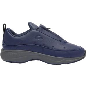 Lacoste, Vintage Urban Style Sneakers met Rits voor Heren Blauw, Heren, Maat:43 EU