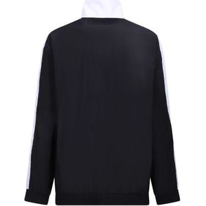 Balmain, Jassen, Heren, Veelkleurig, M, Witte Bi-Color Rits Blazer