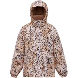 Roseanna, Leopard Print Parka van Pirenex Roze, Dames, Maat:S