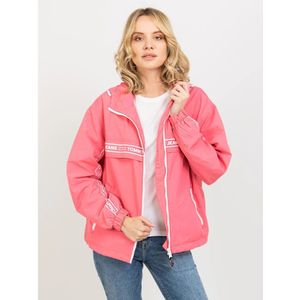 Tommy Hilfiger, Jassen, Dames, Roze, S, Nylon, Roze Windjack Oversize