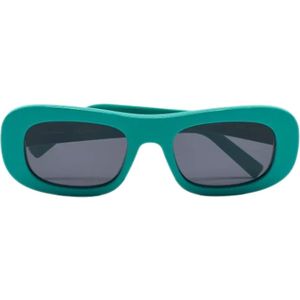 Salvatore Ferragamo Pre-owned, Pre-owned, Dames, Groen, ONE Size, Pre-owned Acetate sunglasses
