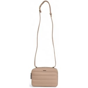 Calvin Klein, Tassen, Dames, Beige, ONE Size, Polyester, Quilt Camera Tas - Herfst/Winter Collectie