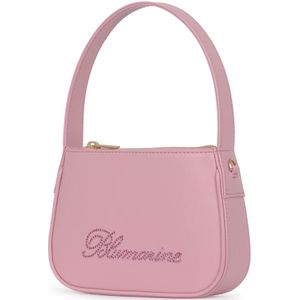 Blumarine, Tassen, Dames, Roze, ONE Size, Leer, Nappa Leren Tas - Blumarine Collectie