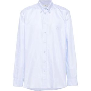 Etro, Overhemden, Heren, Blauw, 4Xl, Katoen, Casual Shirts